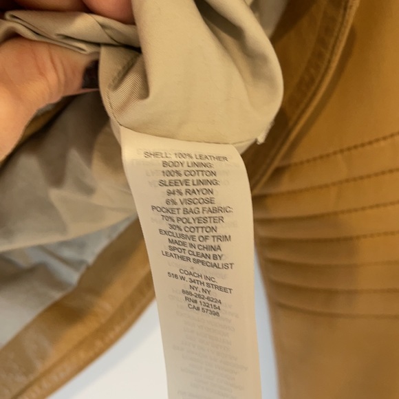 || COACH || Leather butter soft motorcycle jacket - Picture 9 of 10